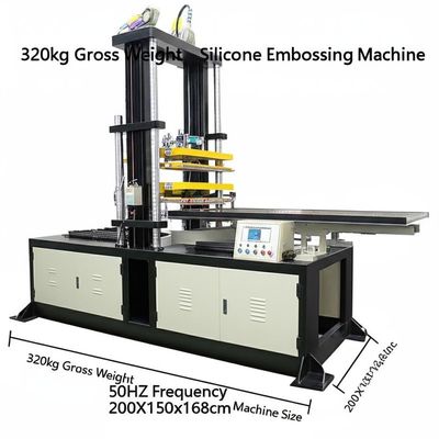سعر جيد 320kg Gross Weight Silicone Embossing Machine 50HZ Frequency 200X150x168cm Machine Size الانترنت